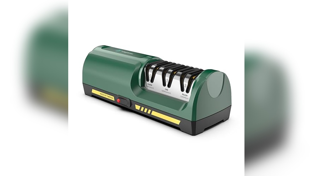 TIMERIAL Electric Knife Sharpener Review: Precision & Durability